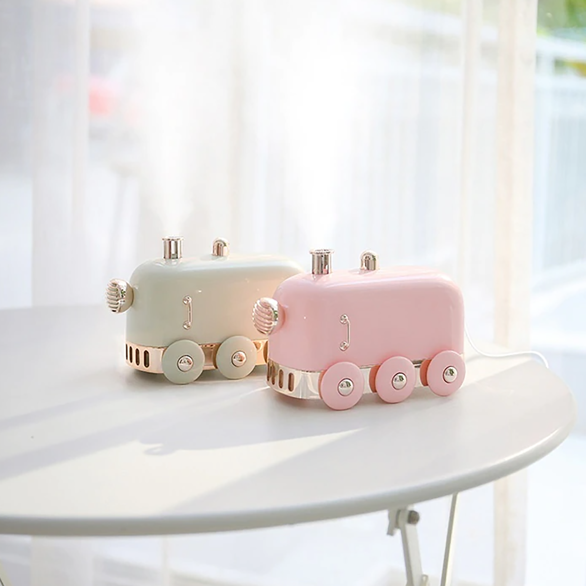 Humidificador Train. Color Verde agua. - Oma Home