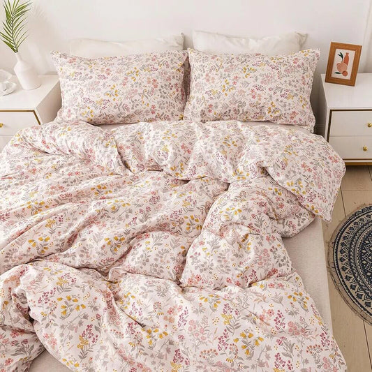 Duvet cover mini spring flower, 100% Cotton.