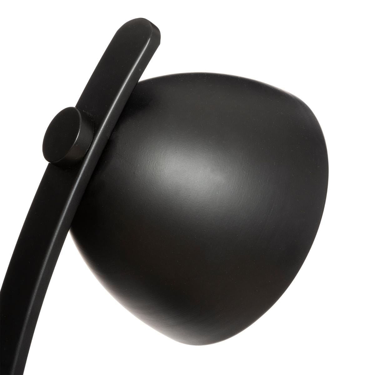 Lámpara de mesa tipo arco de color negro. Altura 53cm - Oma Home