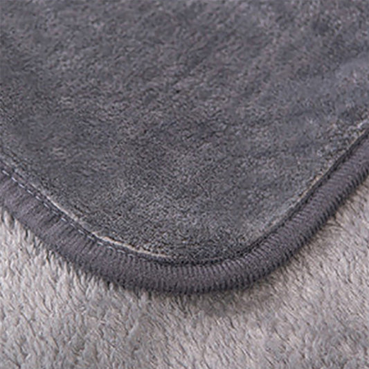 Soft fleece blanket. Gray.