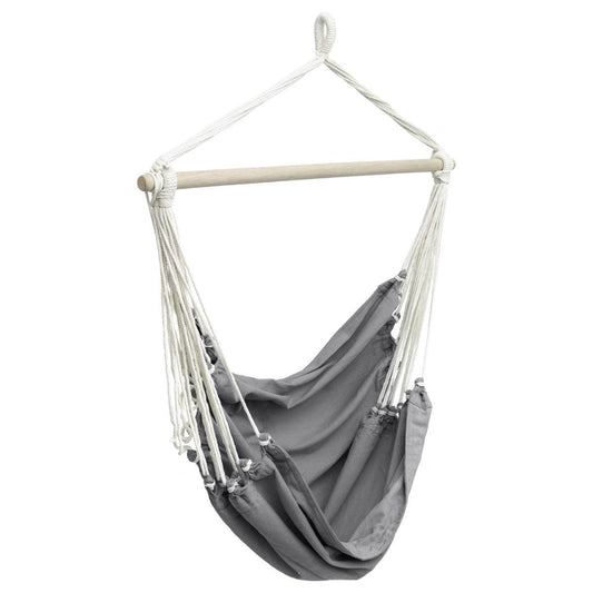 Hamaca individual silla 100cm x 103cm. Color gris - Oma Home