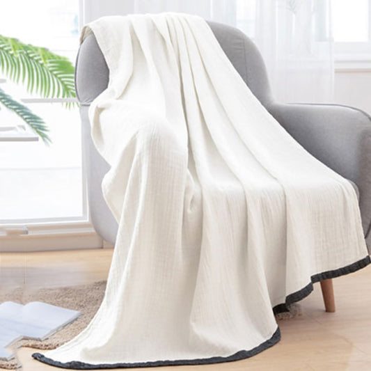 Colcha algodón color blanco. - Oma Home